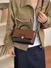 Bolso de Moda Transfronterizo Bolso Cuadrado Pequeño para Mujer 2026 Nuevo Bolso Cruzado Retro de Moda Estilo Coreano de Nicho Bolso de Hombro Texturizado