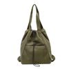 Mochila Casual de Veludo Coreana Grande Capacidade para Mulheres Multiuso Viagem Moda Cordão Mochila de Estudo Bolsa de Ombro Mic