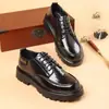 Zapatos Casuales de Negocios Formales para Boda de Novio para Hombre, Estilo Británico, Puntera Redonda, Suela Gruesa, Nuevo Estilo Primavera 2026