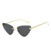 Gafas de Sol de Moda Transfronteriza con Adorno Ojo de Gato, Gafas de Sol de Moda para Concierto, Nuevas Gafas Triangulares Sin Montura