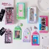 Set de Tarjetero y Álbum Estilo Vintage Hisocute, Álbum de Fotos de Tira Larga de Cuatro Compartimentos, Álbum de Almacenamiento de Fotos Polaroid de Ídolos