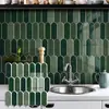 Adesivos de azulejo de epóxi autoadesivos em arco, adesivos à prova d'água e resistentes a manchas para óleo de cozinha, papel de parede para decoração de parede de casa