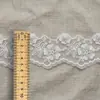Encaje bordado de malla de flor fresca de cinco pétalos, tela bordada de malla para vestidos de mujer y textiles para el hogar WDK228365+2