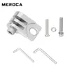 Meroca Mango Pequeño de Tela Soporte para Manillar Faro Clip para Faro de Bicicleta Plegable Bicicleta Aleación de Aluminio Soporte de Luz Ajustable