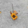 Flores de Seda, Girasoles Artificiales, Tubos de Cuero con Estampado de Girasol de Seda, Arte Floral para Decoración de Bodas y Hogar, Venta Directa, Más Vendidos