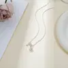 Novos Colares de Prata com Estilo Único, Tendência e Nicho, Luxo Leve, Acessórios de Design Original, Atacado e Lote Misto