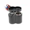Encendedor de cigarrillos impermeable para motocicleta enchufe de encendedor de cigarrillos para coche eléctrico cargador universal USB para teléfono móvil 2 en 1 venta al por mayor