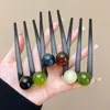 Horquilla de Tres Picos con Perlas de Estilo Simple 2026 para Mujer, Accesorio Versátil y Elegante para Peinados Recogidos