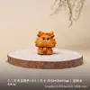 Versión Q Lindos Doce Animales del Zodiaco Pieza de Mano Madera Maciza Madera de Tuya Talla de Madera Animal Portátil Pequeño Adorno Wenwan de Mano