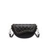Bolso tipo Silla Bordado Rombo para Mujer 2024 Nuevo de Moda Elegante Bolso de Hombro Simple Casual Texturizado Bolso Cruzado