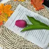 Flores artificiales de alta gama se sienten hidratantes tulipán adornos para fotografía decoración del hogar flores falsas ventas directas de fábrica