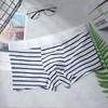 Roupa íntima masculina atacado maré nacional juventude listrado modal boxer shorts respirável sexy cintura baixa boxer shorts masculinos
