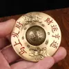 Pieza de mano giratoria de la fortuna de latón para riqueza instantánea, buena suerte en el Año del Caballo, Gadget antiestrés de Mahjong Trece-Nueve