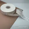 Cinta de Terciopelo de 2.5 cm Estampado en Caliente Cinta Navideña Popular Cinta Flocada Cinta para Decoración de Cajas de Regalo Lazo Hecho a Mano DIY