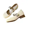 Zapatos Mary Jane casuales retro de tacón bajo para mujer, zapatos versátiles de una sola tira para primavera y otoño, nuevo estilo francés 2026