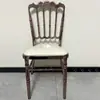 Cadeira Napoleão Personalizada, Cadeira Vulcão, Cadeira de Bambu, Cadeira Branca com Assento Macio para Casamento, Cadeira Empilhável para Banquetes de Restaurante e Hotel