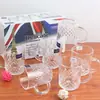 Conjunto de Vidro Transparente Caixa de Presente Doméstico Conjunto de Seis Peças de Copos de Água com Alça Presente Prático para Evento de Abertura
