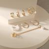 Clips para la oreja de moda popular transfronteriza para hombres y mujeres, aretes personalizados de lujo ligero, cartílago falso sin perforar, aretes retro simples al por mayor