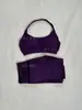 En Stock Dfyne Mismo Estilo Conjunto de Sujetador de Cuello Halter y Pantalones Largos para Mujer Pantalones Largos de Cadera de Melocotón Conjunto de Yoga Fitness