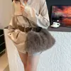 Bolso de Axila Nuevo de Imitación de Visón para Otoño e Invierno, Bolso de Felpa de Moda y Versátil, Bolso de Hombro, Bolso de Mano de Gama Alta, Bolso de Felpa