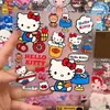Pegatinas retro clásicas de Hello Kitty lindas en relieve, decoraciones de dibujos animados para proyectos de bricolaje, adecuadas para teléfonos, tabletas, auriculares y botellas de agua