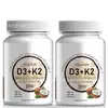 Amazon Transfronterizo Caliente D3K2 2 en 1 Cápsula Blanda D3K2 2-en-1 Cápsula Blanda Soporte O EM