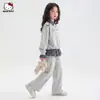 Conjunto de Otoño para Niña: Ropa Grande para Niños, Cuadros Vintage, Elegante, Conjunto de Dos Piezas Holgado y Cómodo
