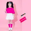Disfraces de Presentación para Niños en Colores Dulces, Disfraces de Baile para Preescolar, Fotos de Graduación de Primaria, Uniformes de Clase de Porristas