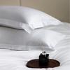 Funda de Almohada Blanca de Algodón Puro Personalizada para Hotel Hotel B&B Ropa de Cama de Lino Cubierta para Núcleo de Almohada Sobre Borde Volante Funda de Almohada