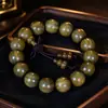Pulseira Autêntica de Sândalo Verde Argentino com Círculo Único, Contas de Oração Budistas, Pulseira de Madeira com Vários Círculos, Diversos Estilos, Atacado do Fabricante