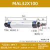 Mini Mal Cilindro Micro Pequeño Carrera Varilla de Empuje Neumática Gran Empuje Varilla Telescópica Presión de Aire Varilla de Soporte Redonda