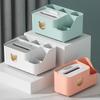 Caja de pañuelos de escritorio con forma de oso, caja de almacenamiento de papel para el hogar, sala de estar, comedor, mesa de centro, caja de papel multifuncional sencilla y nórdica.