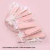 Kit de Limpeza e Cuidados para Unhas Artificiais Wearable Mini Bloco Esponja para Unhas Palito de Madeira Kit de Ferramentas para Manicure