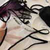 Hechicera Morada* Ropa Interior de Encaje para Pestañas Sexy Estilo Japonés para Mujeres Puro Encanto de Lujuria Calzones Versátiles Transpirables y Amigables con la Piel para Mujeres