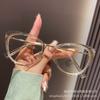 Gafas de ojo de gato retro para mujer de alta gama moda europea y americana lentes ultraligeras planas sin artefacto de maquillaje montura de gafas al por mayor