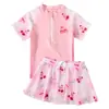 Traje de baño Yuke para niñas, de dos piezas, para niños pequeños, medianos y grandes, nuevo modelo 2026 trajes de baño infantiles para niñas