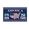 Bandera del Modelo Nuevo Americano del 250º Aniversario Transfronterizo Bandera de América 250 Bandera Arreglo de Escena Decorativa