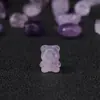 Ametista Natural Leão do Amor Contas Salpicadas Acessórios de Joias Pingente de Amor DIY Pulseira Colar Pequenas Joias Venda por Atacado