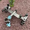 Silla de Pesca de Aleación de Aluminio Soporte Doble para Cañas Montaje Universal Silla de Pesca Engrosada Soporte Doble Grande para Cañas Asiento Accesorios de Pesca