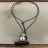 Nuevo collar colgante geométrico de madera estilo chino, cadena de suéter retro étnica bohemia, accesorio de nicho de alta gama