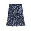 Saia midi hip retrô estilo coreano cintura quadril xadrez sobre-saia nova saia saia floral verão mulheres