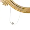 Collar Minimalista de Moda Cadena S de Cuentas Doradas Acero de Titanio para Mujer, Cadena Versátil de Clavícula con Cuentas de Alto Grado Estilo Ins que No se Desvanece