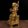 Gu Yunzhai Dios del Fuego Latón Dorado Nezha Tercer Príncipe Tres Cabezas y Seis Brazos Fuego Dexing Junhu Dezhen Junhuo Wang Ye