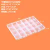 Caja de Plástico Transparente de Polipropileno con 24 Compartimentos para Joyería, Cuentas, Componentes Electrónicos, Ferretería y Materiales de Bricolaje Caja de Empaque