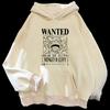 Suéter estampado con personaje periférico de One Piece, casual para primavera y otoño, para pareja, abrigo universal con capucha