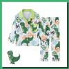 Pijamas Infantis 2025 Estilo Primavera e Outono Meninas Desenho Animado Manga Comprida Estilo Fino Crianças Grandes Adolescentes Meninos Roupa de Dormir