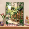 Casa de Flores junto al Mar Pintura al Óleo Digital DIY 2026 Nueva Pintura Acrílica Relleno Manual para Colorear Pintura Decorativa Sanadora