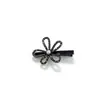 Presilha de Cabelo Floral com Strass Estilo Coreano de Alta Qualidade, Acessório de Cabelo Lateral de Luxo Leve e Sofisticado para Mulheres