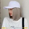 Touca de peruca removível Moda feminina peça de cabelo realista estilo bobo com chapéu fábrica de perucas em estoque atacado