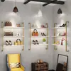 Tienda de zapatos zapatero de pared tienda de ropa tienda zapatos de niño estante de exhibición multicapa estante para bolsas zapatero